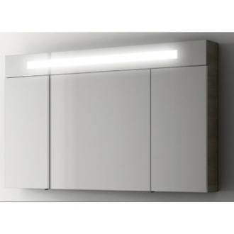 Modern 47 Inch Medicine Cabinet with 3 Doors and Neon Light ACF S512